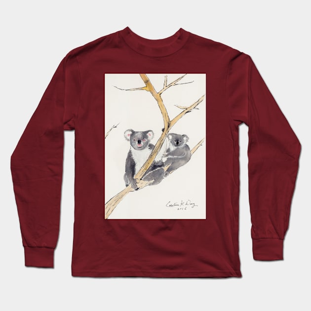 Australian  Koalas Bears Long Sleeve T-Shirt by Cwang